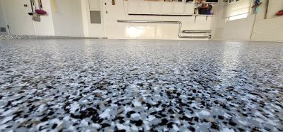 Speckled Garage Floor Painting in Frederick, MD