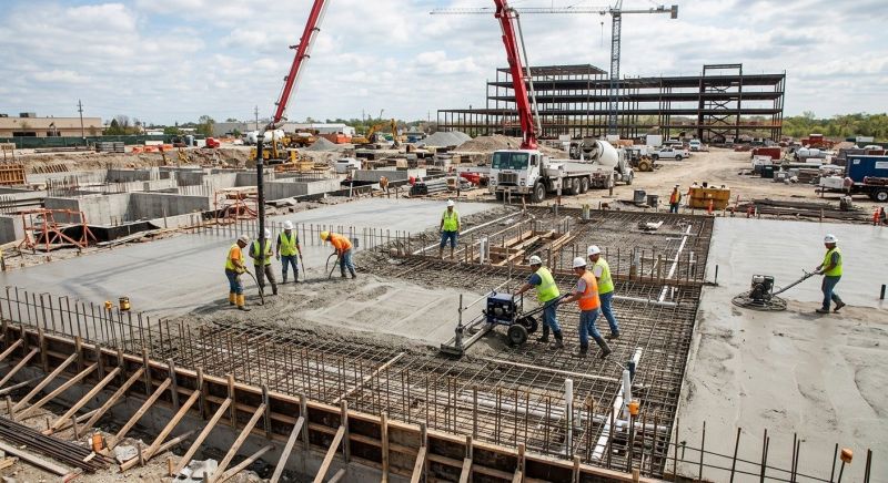 Commercial Slab Installation in Ann Arbor, MI
