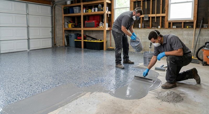Garage Floor Epoxy Installation in Frederick, MD