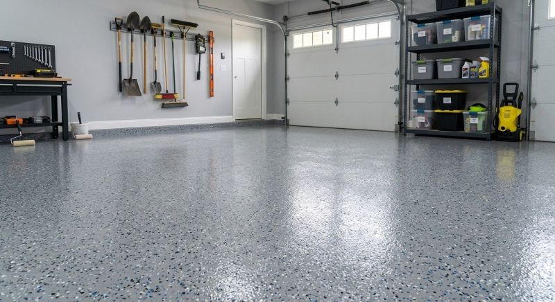 Garage Floor Staining in Raleigh, NC