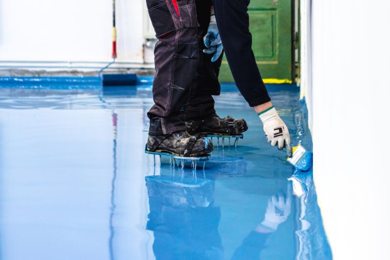 Speckled Garage Floor Painting in Greenville, SC